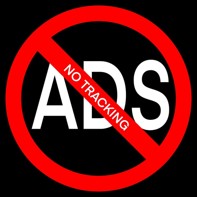 No Ads, No Tracking
